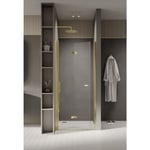 Otitec - Porte de douche pliante gauche 80 cm doré cuba gold - doré