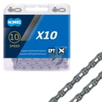 KMC X10 EPT 10 Speed Derailleur Systems Chain MTB Road Bike 114 Links Grey