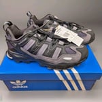 BNWT Adidas Hyperturf Men Shoes Core Black Silver Metallic GX2022 Size 7 UK