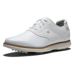 FootJoy Women's FJ Traditions Golf Shoes, White, 4.5 UK