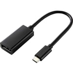 Câble adaptateur Renkforce usb-c® / DisplayPort usb-c® mâle, Prise femelle DisplayPort 0.14 m noir RF-4613070 Câble d'a