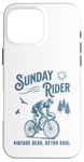 Coque pour iPhone 16 Pro Max Vélo rétro pour cycliste Sunday Ride Club Racing