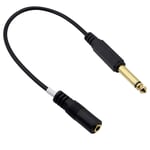 1/4"to 1/8"Adapter,6.35mm TS Male to 3.5mm TRS Female Stereo Jack Audio Cable Connector Adapter For Amplifiers, Guitars, Pianos, Home Theater Equipment Etc.