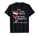 Womens Most Wine-derful Time Of The Year Christmas In July T-Shirt