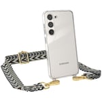 Phone Chain For Samsung Galaxy S23 Phone Cord With Transparent Cover Boho Green