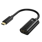 Choetechin yksisuuntainen kaapelisovitin USB Type C Thunderbolt 3 (uros) - HDMI 2.0 4K @ 60Hz (naaras) musta (HUB-H04BK)