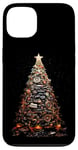 Coque pour iPhone 13 Arbre de Noël Pièces de voiture et camion Mécanicien Garage Homme