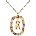 Collier Pdpaola  Collier  Lettre K plaqué or  Collection NEW LETTERS