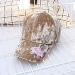 Fashionable hat Baseball Cap Embroidered Girl Cap Fashion Balls Cap Flowers Hat Women Adjustable Warm Hats