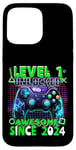 Coque pour iPhone 15 Pro Max 1e anniversaire Gamer 1 ans Jeu vidéo Anniversaire Gamer Garçons