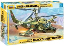 Zvezda 500787216 500787216-1:72 Russ. Attack Hélicoptère Hokum Kit de modélisme en Plastique pour débutant détaillé Olive