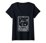 Womens Vintage The Wax Specialist Tarot Esthetician Wax Specialist V-Neck T-Shirt