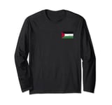 Flag Palestine Free Palestine Flag Arabic Vintage Men Women Long Sleeve T-Shirt