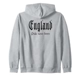 "Pride never bows" England, England Zip Hoodie