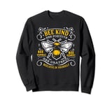 Bee Kind Save The Bees Honey Bee Humble Cottage Core Flower Sweatshirt