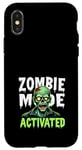 Coque pour iPhone X/XS Zombie Apocalypse Humour Humour Humour Undead Quotes Survival Comedy