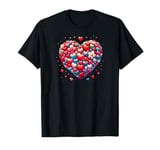 Cute Heart with Flowers and Hearts for Valentine's Day T-Shirt