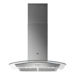 AEG 3000 80cm Curved Glass Chimney Cooker Hood - Stainless Steel