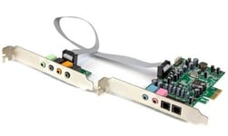 StarTech 7.1 Channel Surround Card, 24-bit, 192 kHz, 7.1, S/PDIF in/ut, PCI-E