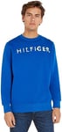 Tommy Hilfiger Men's Sweatshirt Crew-Neck no Hood, Blue (Ultra Blue), S