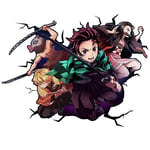 Demon Slayer Kamado Tanjirou Anime Wall Sticker Avtagbar tapet Hemdekoration