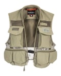 Simms Tributary Vest Tan XXL Lätt och andas flugväst i klassisk mesh