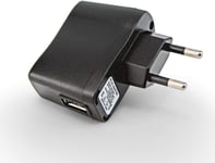 Adaptateur PRUNUS USB 5V/1A AC/DC avec Voyant Lumineux, idéal pour radios ou Haut-parleurs équipés d¿Une Batterie Lithium Rechargeable (5V/1A, Noir).[G1405]