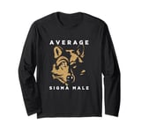 Lone Sigma Wolf Face Average Sigma Male Long Sleeve T-Shirt