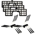 Menalux MRK02 Kit 6 Brushes + 3 Hepa Filter For Robot Samsung Navibot Sr VCR