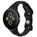 Silikonarmbånd for Google Pixel Watch 2 Sort