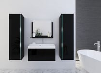 Ensemble meuble de salle de bain et vasque DREAM II 80 CM noir