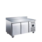 BlizzardStainless Steel 2 Door Counter Freezer LBC2 282 Ltr - 1360mm (W) x 700mm (D) x 950mm (H)