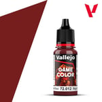 Vallejo Game Color Acrylics Scarlet Red 18ml/0.6 fl oz Dropper Bottle - 72.012