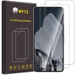 WFTE [Lot de 2 Verre Trempé pour Google Pixel 8 Pro, 0,26mm Film de Protection d'écran avec Haute Transparence à 99%, Anti-Trace Protecteur avec Dureté 9H Glass