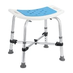 Randaco Tabouret de Douche pour Personnes âgées, avec Double Traverse renforcée et Coussin, Charge maximale 180 kg,siège de Bain réglable en Hauteur, pour Personnes âgées