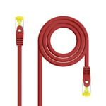 Cable reseau Ethernet RJ45 Cat. 6A SFTP, AWG26, Rouge, 1 metre