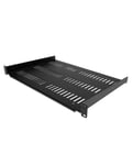 StarTech.com Étagère Rack 19 pouces 1U - Plateau Rackable Universel Ventilé Baie de Brassage Cantilever