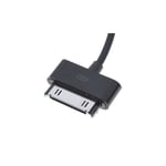 Câble de Charge et de Synchronisation USB Compatible Apple iPhone 3G/3GS/4/4S:iPad/iPad 2/iPad 3 - Noir