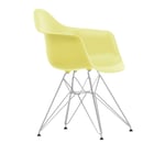 Vitra - Eames RE Plastic Armchair DAR 92 Citron, Chrome - Matstolar - Charles & Ray Eames - Gul - Metall/Plast