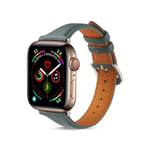 Apple Watch Ultra 2 49mm Smalt armband i äkta läder, grön