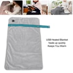 ✿ USB Heated Blanket W/Temperature Control Mutipurpose Electric Heated Throw