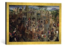 Kunst für Alle 'Encadré Image de Hans Memling The Passion, 1470–71, d'art dans Le Cadre de Haute qualité Photos Fait Main, 60 x 40 cm, Or Raya