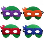 Halloween Barn Maskerad i Filt Teenage Mutant Ninja Turtles 4-Pack