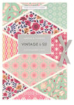 Vintage & Co Beauty Fabric & Flowers Scented Drawer Liners | Add Style to Drawers & Wardrobes | Kitchens & Bedrooms | Vegan Friendly | 6 Sheets