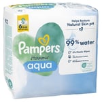 Pampers Harmonie Aqua våtservietter, 288 våtservietter (6 x 48 stk)