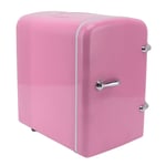 (Pink) Portable Mini Fridge Cooler Warmer 4L Makeup Skincare Fridge Eco