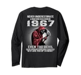 Never Underestimate A Man Who Was Born In 1967 ON BACK Long Sleeve T-Shirt