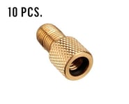 XLC PU-X10 Schrader till Dunlop/Presta adapter brass 10st