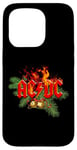 Coque pour iPhone 15 Pro AC/DC Christmas Wish List Logo flamboyant avec clochettes