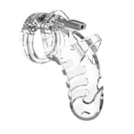 Man Cage Model Chastity Cage 3.5/4.5in 9/11.5cm Clear Mens Chastity Device